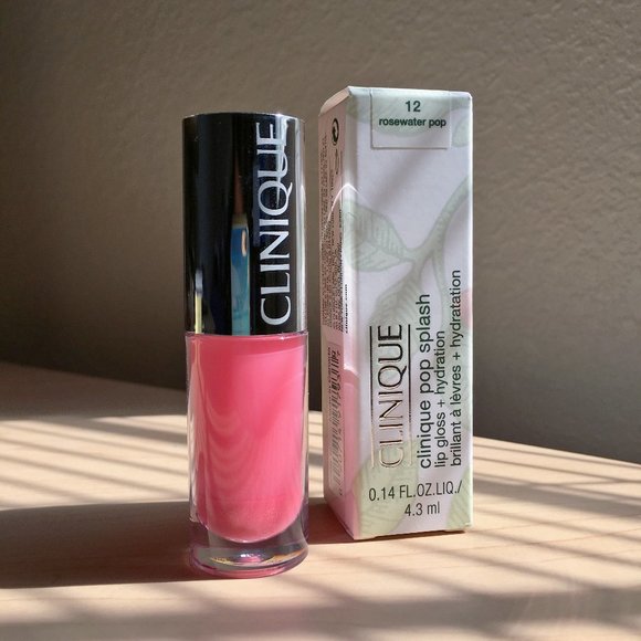 Clinique Makeup Clinique Pop Splash Lip Gloss Hydration 2 Rosewater Pop Poshmark
